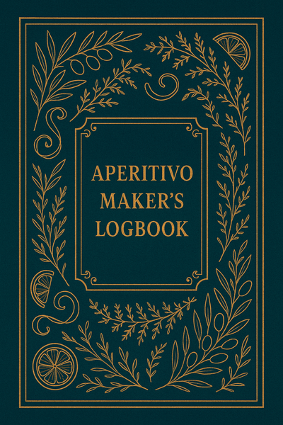 Aperitivo Maker’s Logbook cover mockup